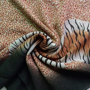 Printed Square Scarf Tiger