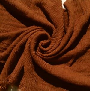 Ripple Cotton Hijab Wood Brown