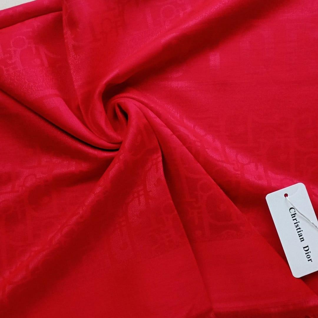 Christian Dior Silk Cashmere Scarf Red Christian Dior Silk Cashmere Scarf Red