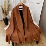 Premium Pashmina Stole Wood Brown