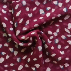 Printed Square Scarf Plum Whisper