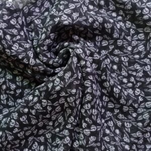 Printed Square Scarf Silver Bush