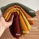 Autumn Warm Tones – Georgette Stole Bundle (5 Colors)