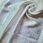 Fancy Turkish Cotton Stole Snow white