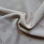 Gold Stud Georgette Stole Latte