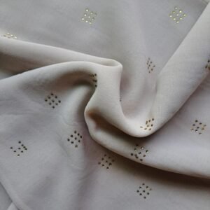 Gold Stud Georgette Stole Latte