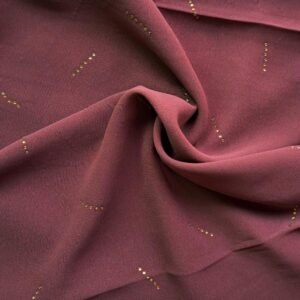 Gold Stud Georgette Stole Burgundy
