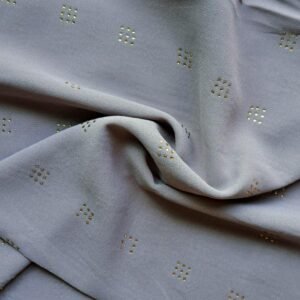 Gold Stud Georgette Stole Grey