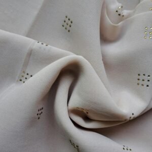 Gold Stud Georgette Stole Peach