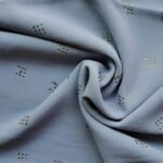 Gold Stud Georgette Stole Sky