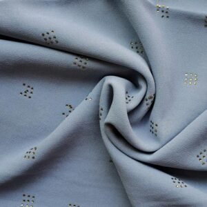 Gold Stud Georgette Stole Sky