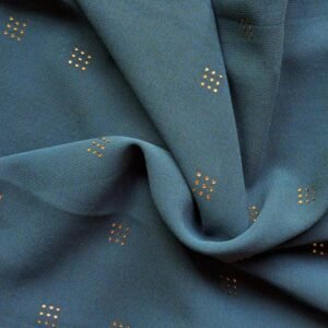 Gold Stud Georgette Stole Zinc