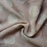 Jacquard Dot Fancy Georgette Stole Coffee