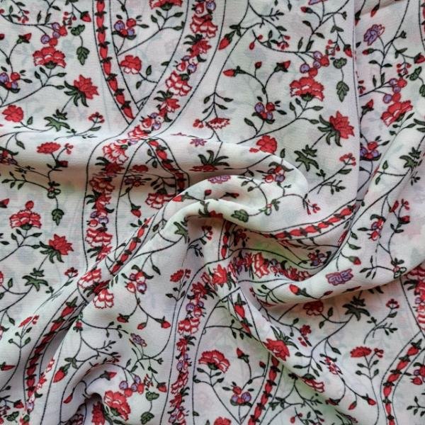 Printed Square Scarf Abstract Florals Printed Square Scarf Abstract Florals