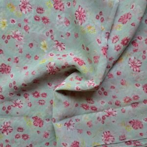 Printed Square Scarf Aqua