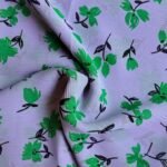 Printed Square Scarf Lilac Clover