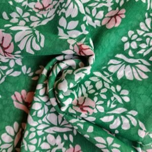 Printed Square Scarf Lucky Green