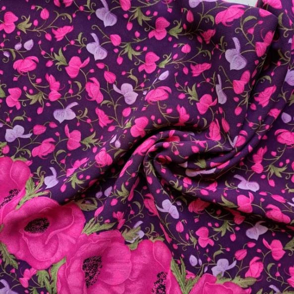 Printed Square Scarf Magenta Printed Square Scarf Magenta