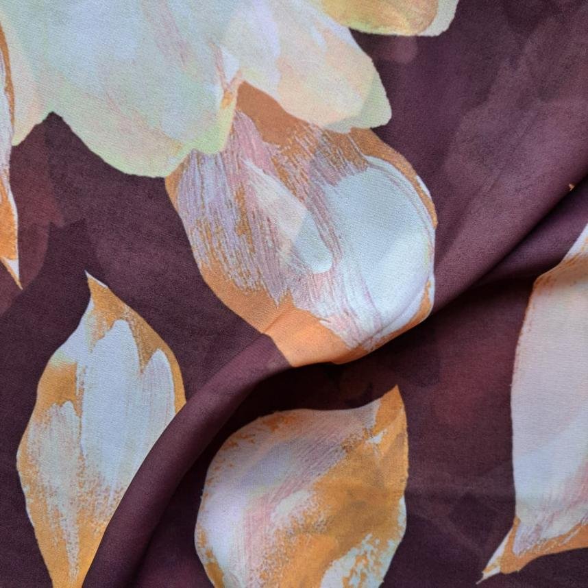 Printed Square Scarf Orange Blossom Printed Square Scarf Orange Blossom