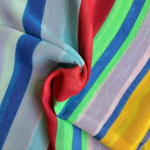 Printed Square Scarf Rainbow