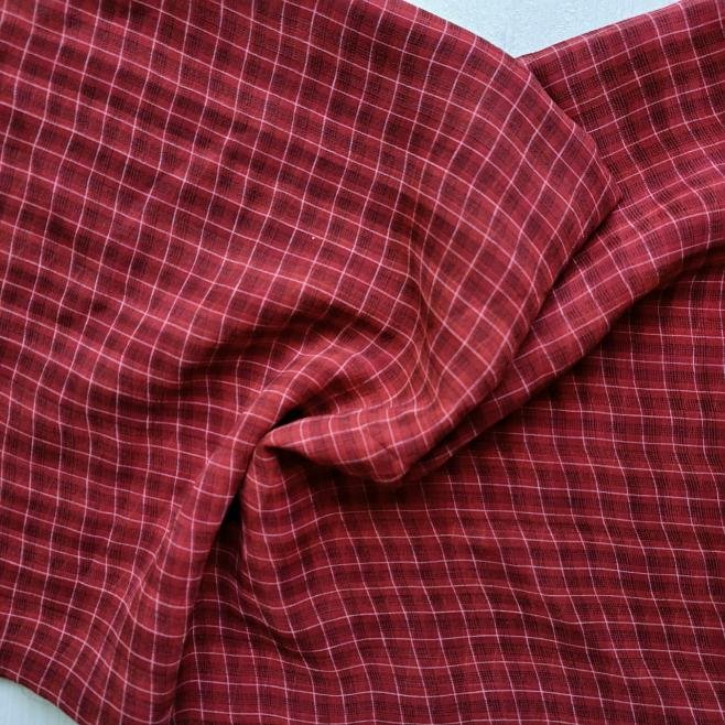 Printed Square Scarf Red Check Printed Square Scarf Red Check