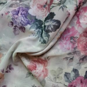 Printed Square Scarf Spring Garden