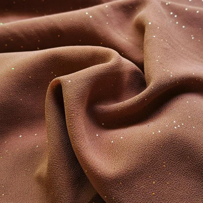 Starry Night Chiffon Stole Rust Starry Night Chiffon Stole Rust