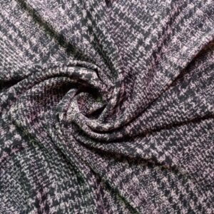 Printed Square Hijab Black Pink