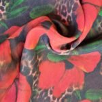 Printed Square Hijab Hibiscus