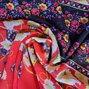 Printed Square Hijab Inferno
