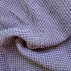Printed Square Hijab Purple Check