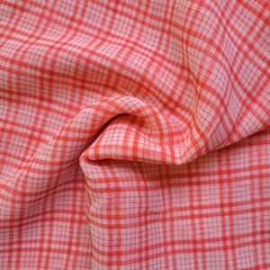 Printed Square Hijab Strawberry Check