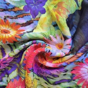 Printed Square Hijab Spring Shower