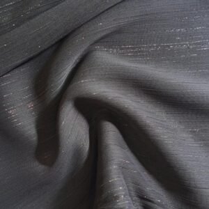 Lurex Silver Glitter Stole Charcoal