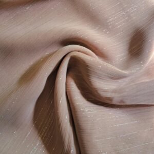 Lurex Silver Glitter Stole Peach