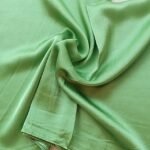 Plain Silk Scarf Green