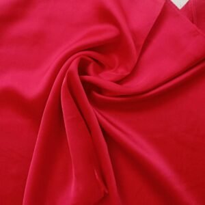 Plain Silk Scarf Red