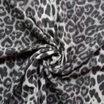 Printed Square Scarf Black Cheetah