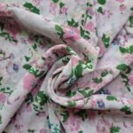 Printed Square Scarf Carnation