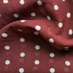 Printed Square Scarf Dotted Mulberry
