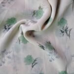 Printed Square Scarf Emerald Dahlia