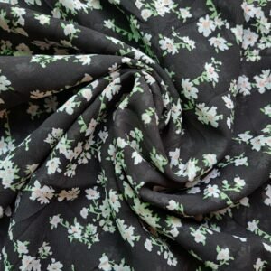 Printed Square Scarf Peony Blossom