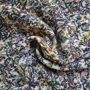 Printed Square Scarf Spring Blaze