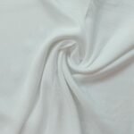 Plain Silk Scarf White