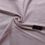 Baby Pink Paris Noir Silk Scarf
