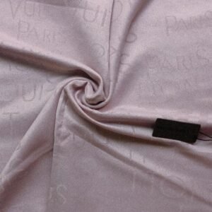Baby Pink Paris Noir Silk Scarf