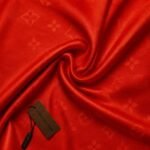 Louis Vuitton Silk Cashmere Stole Scarlet Red