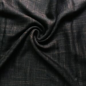 Premium Crosshatch Lawn Stole Black