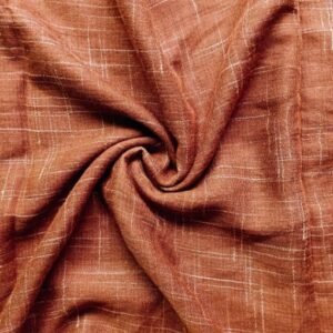 Premium Crosshatch Lawn Stole Wood Brown
