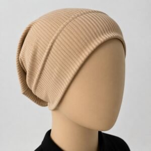 Premium Ribbed Tube Underscarf Cap for Hijab